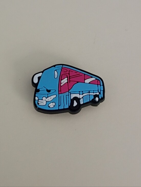 CROCS Other - 10 for $10 Jibbitz Croc Charm - Blue And Pink Tour Bus Shuttle Van
